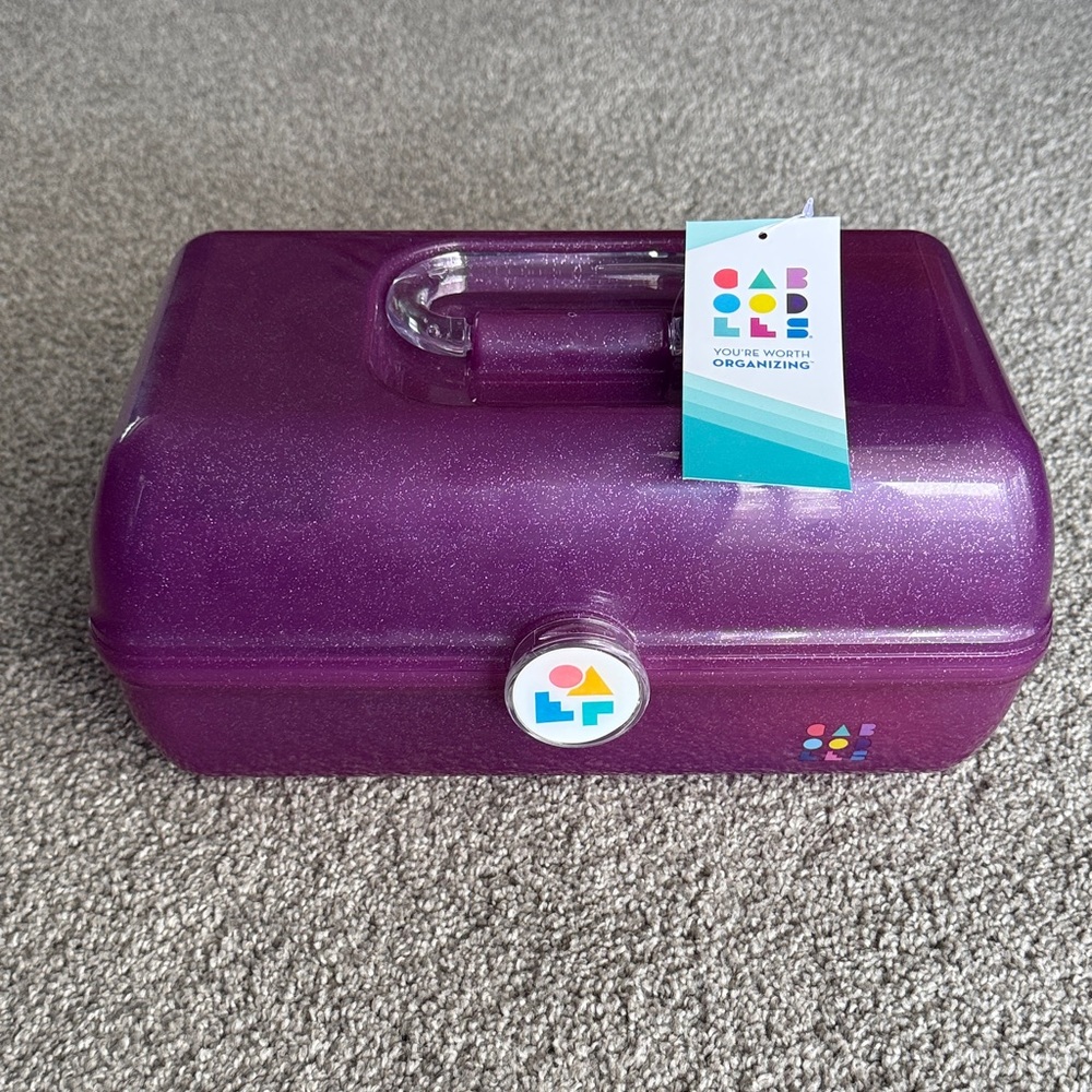 Caboodles Sparkle Purple Cosmetic Organizer Case